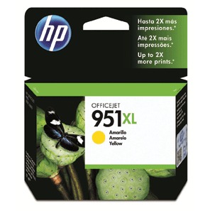 HP 951XL AMARILLO - CARTUCHO DE RENDIMIENTO ALTO PARA HP OFFICEJET 8100/8600, RENDIMIENTO HASTA 2300 PÁGINAS